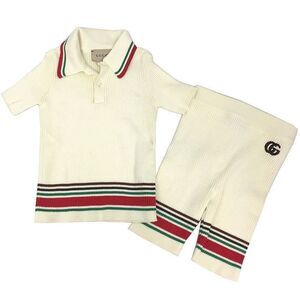 Gucci Baby Short Sleeve Pants Setup 12 Size 18 Cotton Aq11678